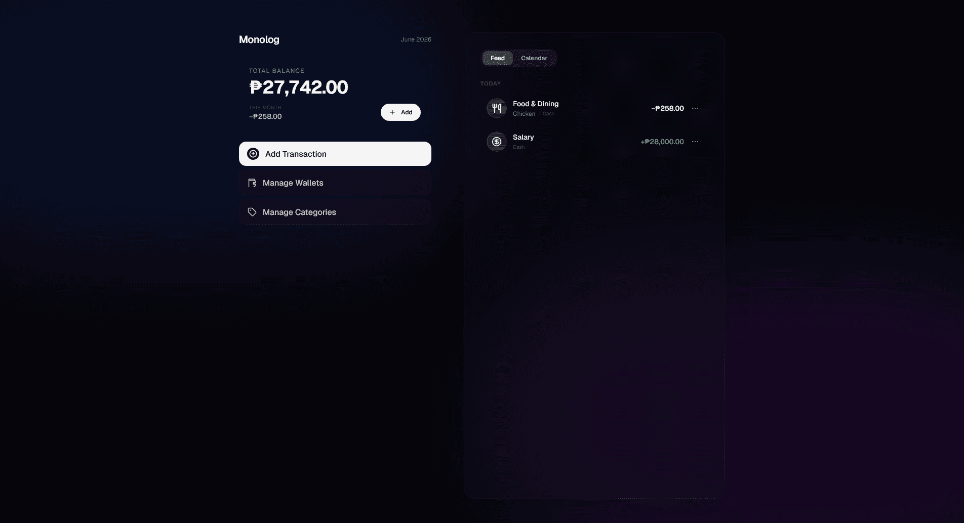 Monolog screenshot 1